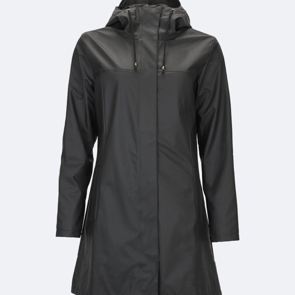 Rains Women's Firn Insulated Thermal Rain Jacket Black Sz XS/Small